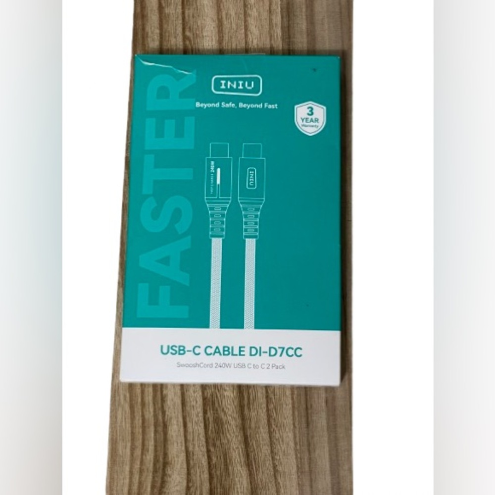 INIU 240W FAST USB-type C to type- C - Cable for iPhones/Samsung/iPads